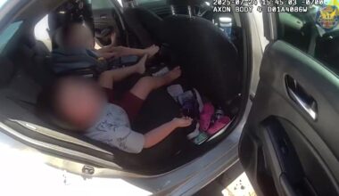 Father arrested for leaving 4 children in hot car....