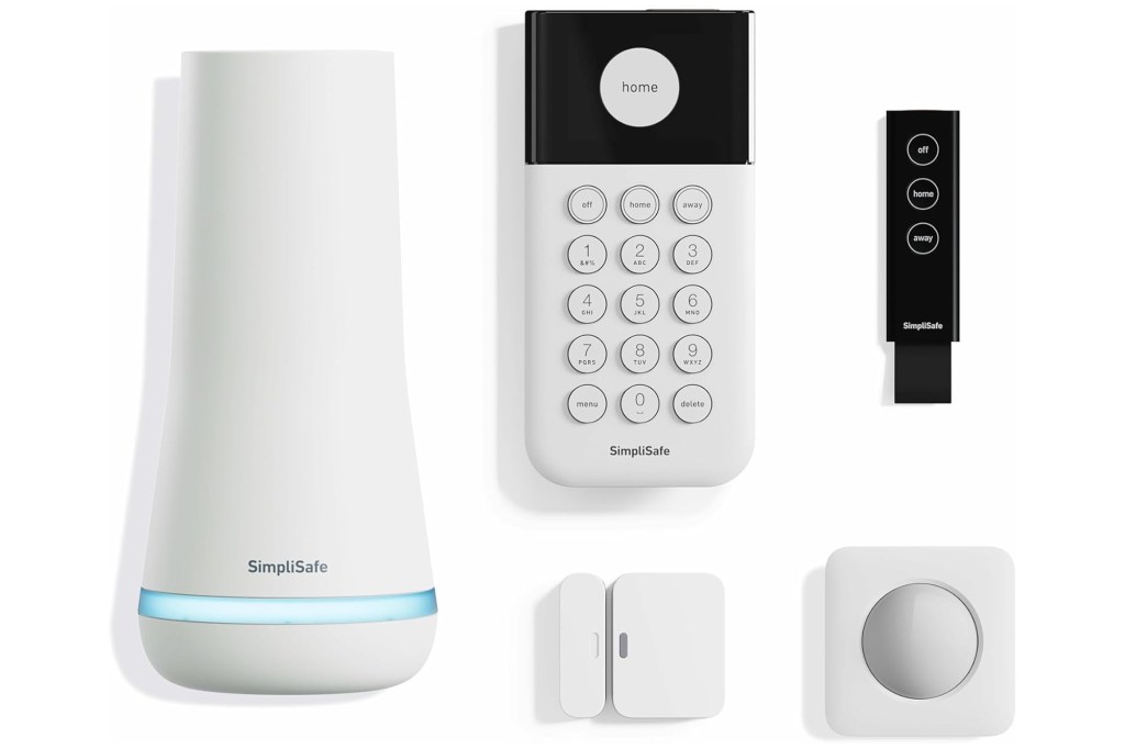 SimpliSafe home security system components.