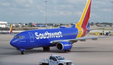 A Southwest Airlines plane moves to depart from Love Field in Dallas, July 25, 2024. (AP Photo/LM Otero, File)