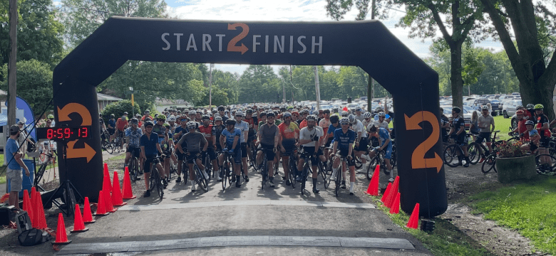 Start of Tour de Donut 2025. Photo courtesy of Christian Hasselberg