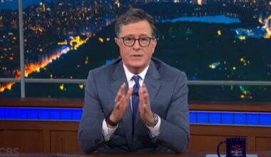 'The Late Show With Stephen Colbert' Attracts Protesters Monday