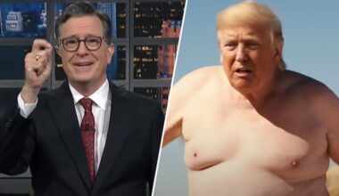 Stephen Colbert Praises 'South Park's Naked AI Trump PSA