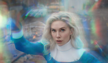 Vanessa Kirby as Sue Storm/Invisible Woman in 20th Century Studios/Marvel Studios' The Fantastic Four: First Steps