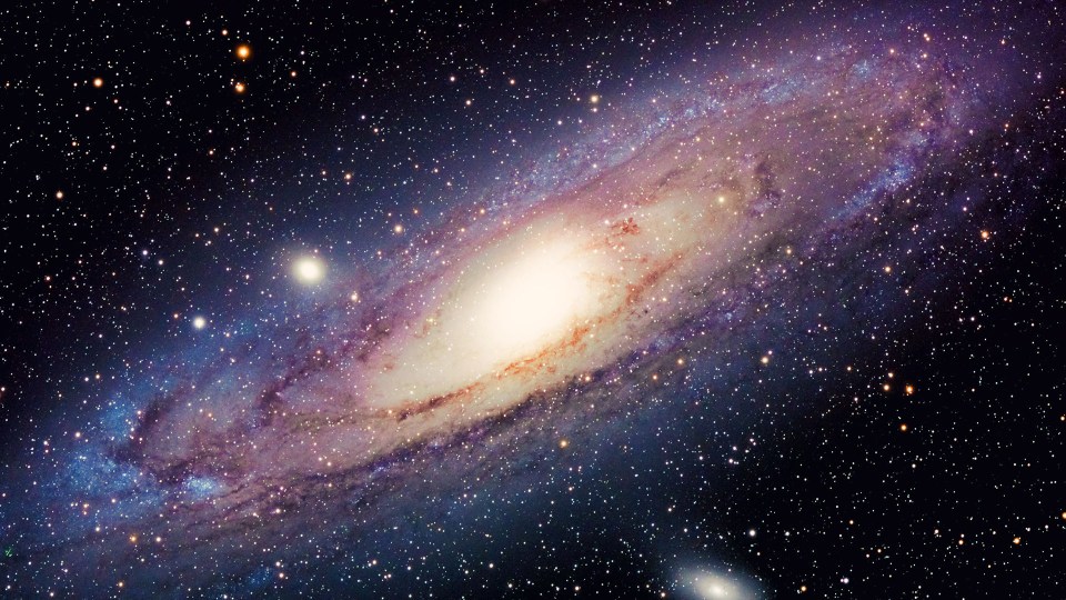 Spiral galaxy in space.