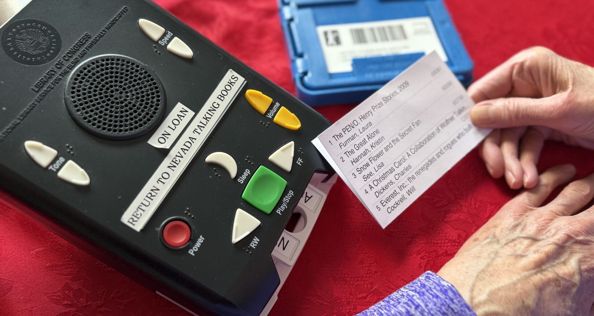 Nevada’s Talking Book Program provides free audiobooks to readers with vision or reading disabilities–without a catch 