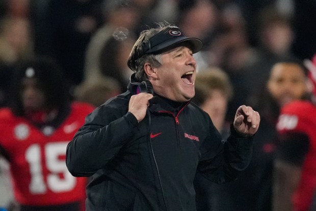 Georgia coach Kirby Smart said he's already discussed long-term options with walk-ons as the House v. NCAA Settlement impacts roster sizes. (John Bazemore/AP)