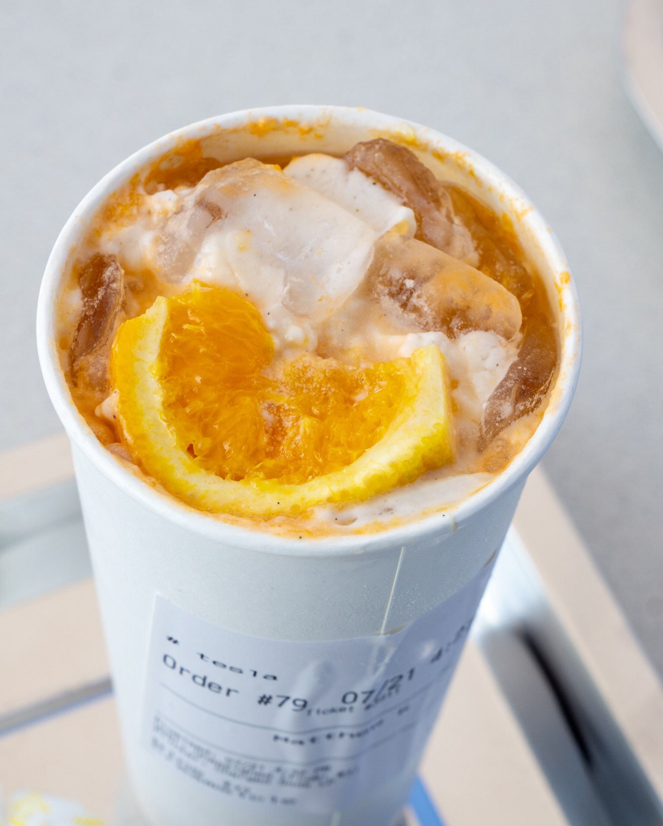 Orange soda.