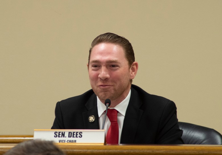 Sen. Tyler Dees at the Capitol in 2025