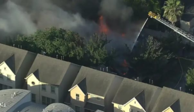 Large fire burning at home in Houston’s Galleria area