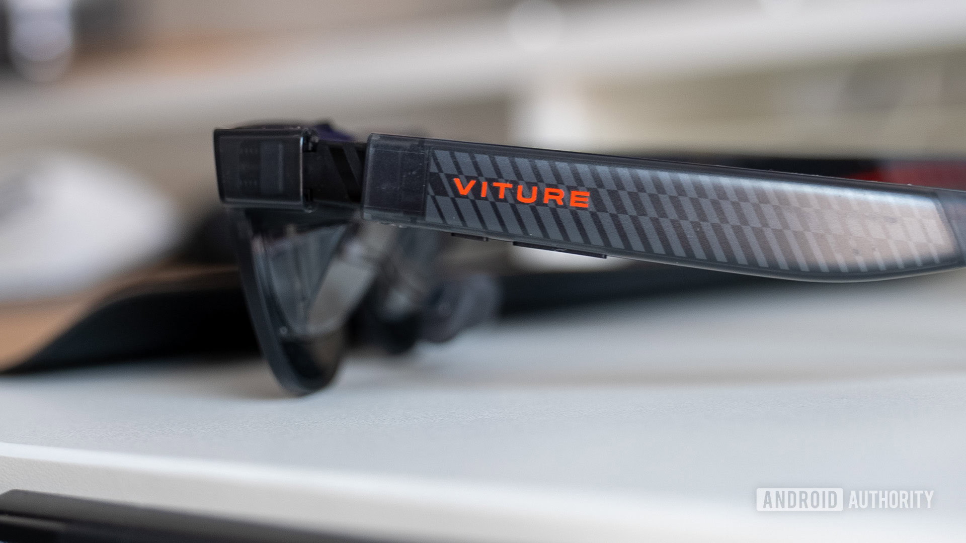 VITURE luma pro logo on glasses