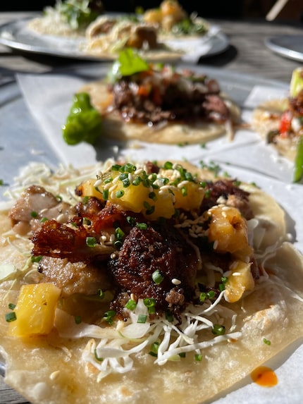 Resident Taqueria's menu changes. Here's the braised pork shoulder taco.