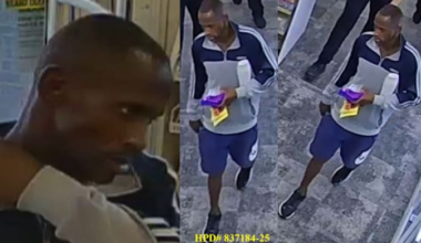 Accused frequent shoplifter seen casually walking out of CVS Pharmacy with merchandise in SW Houston