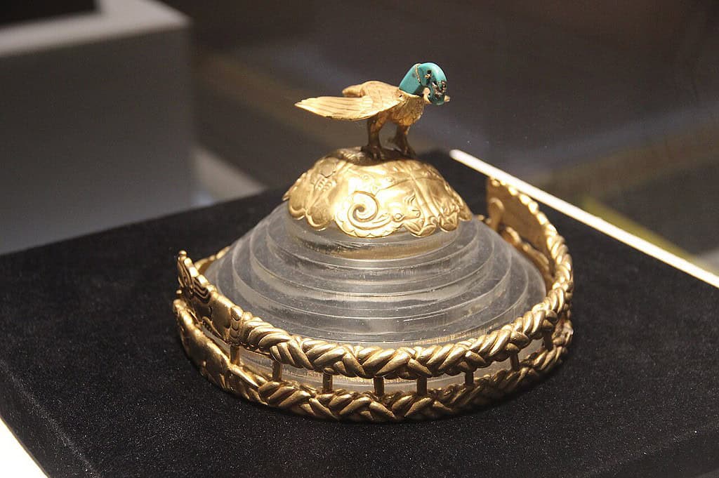 A gold crown belonging to a Xiongnu king
