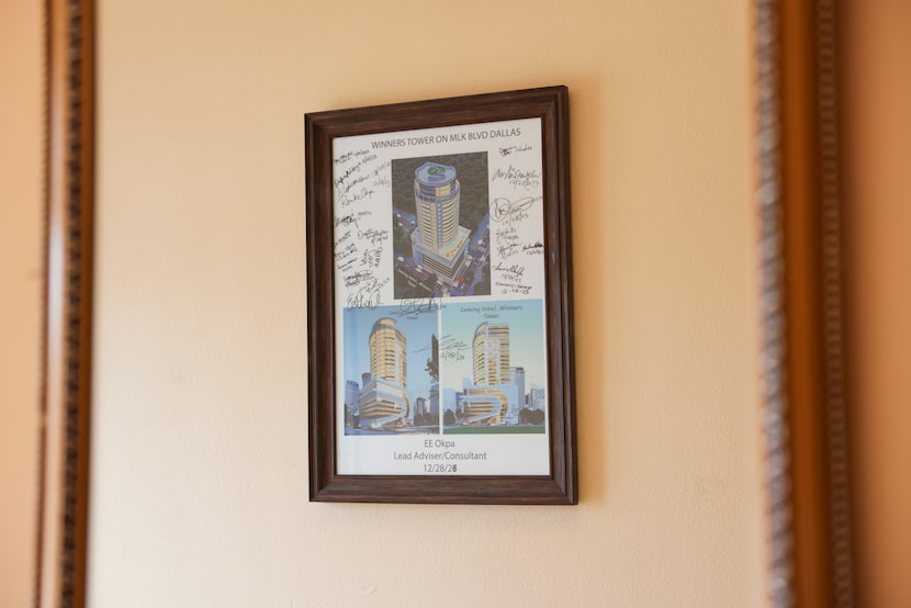 A rendered photo of the projected Winners Tower on MLK Blvd. Remained inside The Winners...