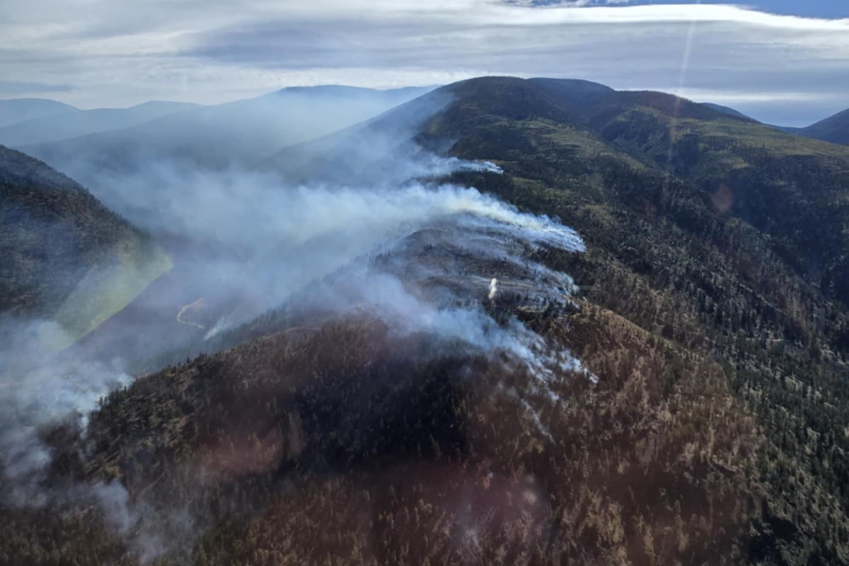 Sparks from an RCMP vehicle mishap ignited fire threatening Lytton