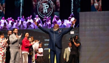 Sarah Jakes and Touré Roberts installed as Potter’s House co-senior pastors