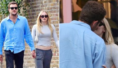 Sophie Turner Packs on PDA With Boyfriend Peregrine Pearson in London