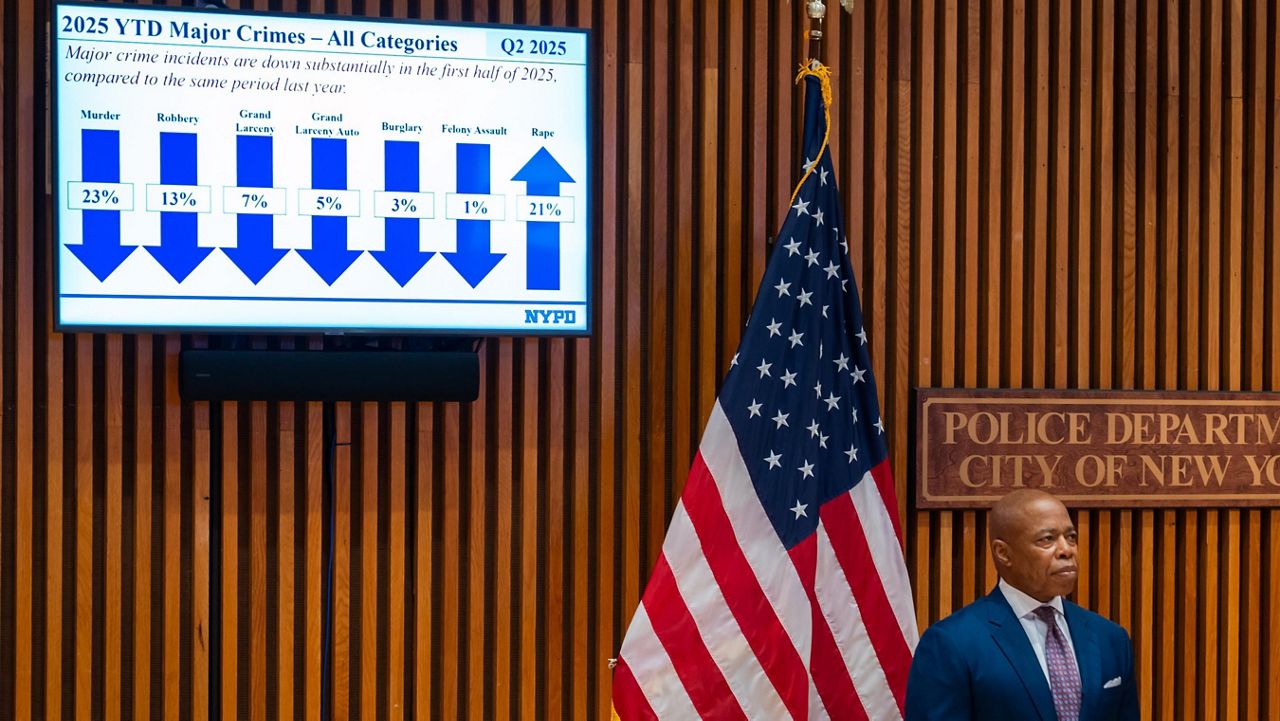 NYPD monthly crime statistics