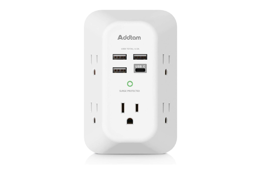 Addtam USB Wall Charger Surge Protector