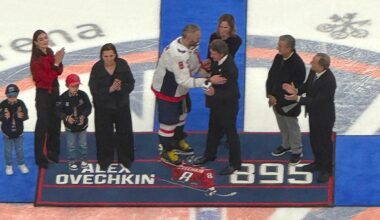 Alex Ovechkin on if he wants someone to break his NHL goals record: ‘God willing. I will congratulate that player, just like Gretzky congratulated me.’