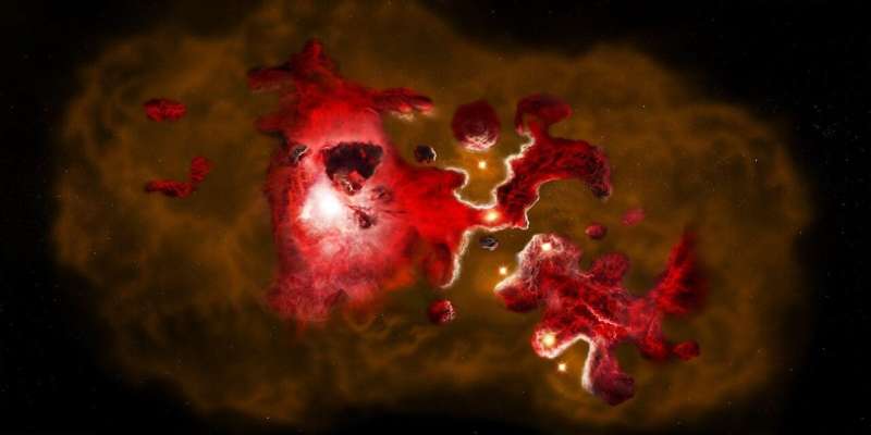 ALMA reveals hidden structures in the first galaxies of the universe