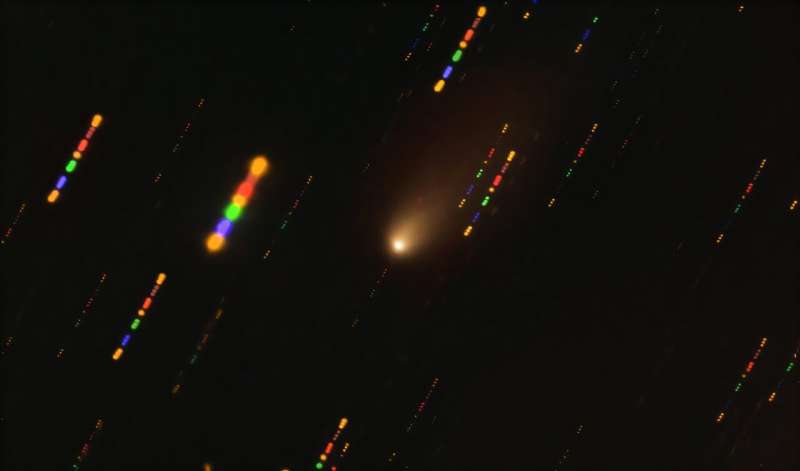 An image of the second interstellar object, 2I/Borisov, taken in 2019. Astronomers have now spotted a third