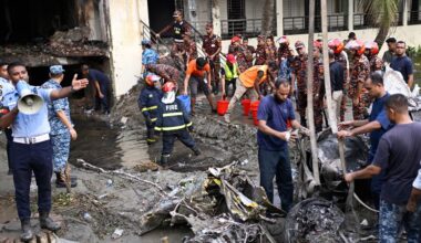 Bangladesh Air Force jet crash: Distraught students demand answers after crash turned Dhaka school into ‘death trap’