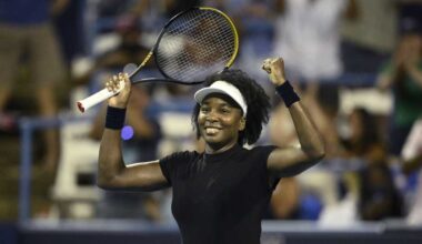 Venus Williams says she is engaged to Andrea Preti after her first singles win in 16 months