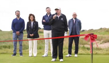 Donald Trump opens new golf course in Scotland