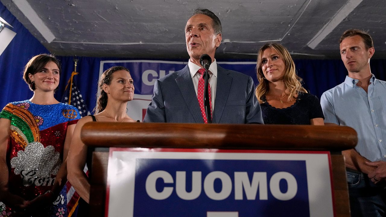 A photo of Andrew Cuomo on primary night.