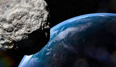 Asteroid Approaching Planet Earth