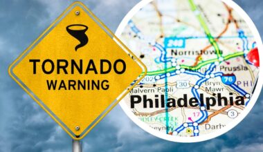 TORNADO WARNING Expires for Philly & Area Suburbs