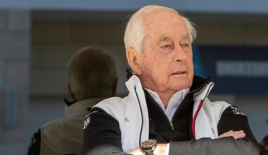 Team Penske boss Roger Penske with arms folded