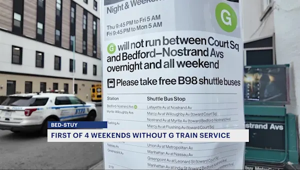 Frustrated commuters navigate G train shutdowns as signal work continues