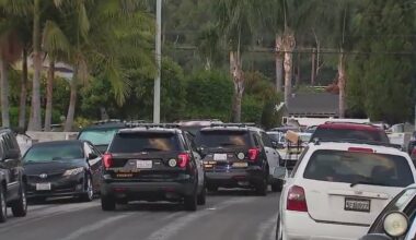 Assault suspect in custody after standoff near Valinda