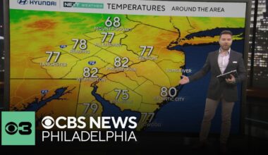 Pleasant temps, less humidity in the forecast this week for Philadelphia area