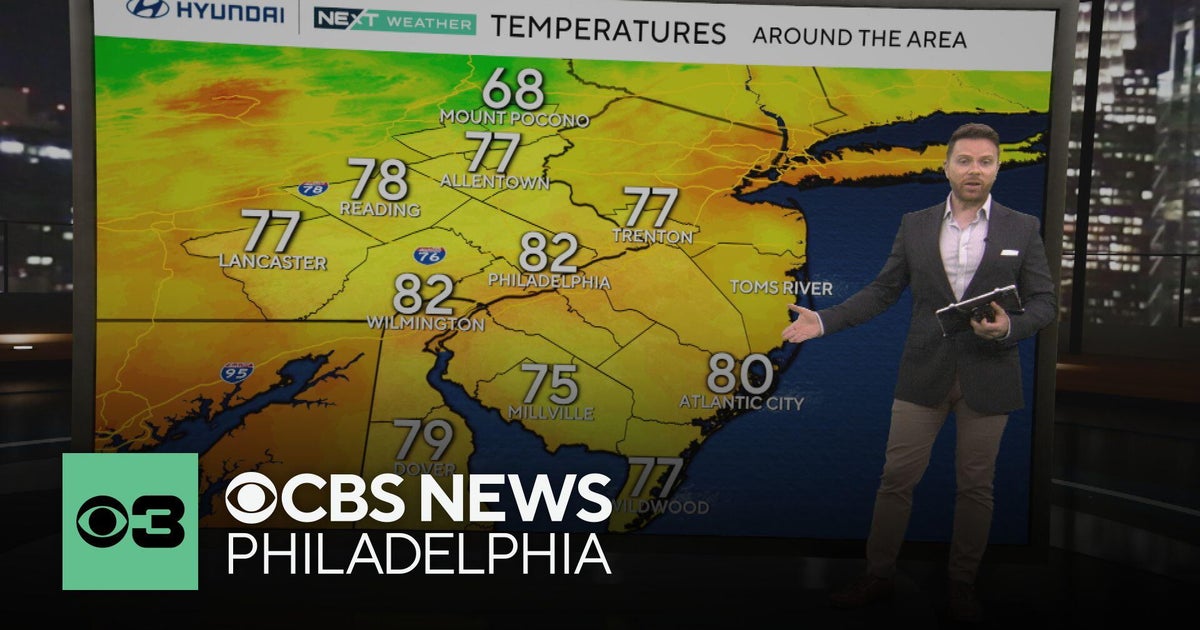 Pleasant temps, less humidity in the forecast this week for Philadelphia area