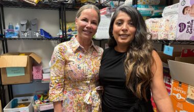 Dallas Court Appointed Special Advocates (CASA) volunteer Carmen Wetzler, left, and Brenda Villagomez, Dallas CASA supervisor, right. (Spectrum News 1/Blessing Iwuchukwu)