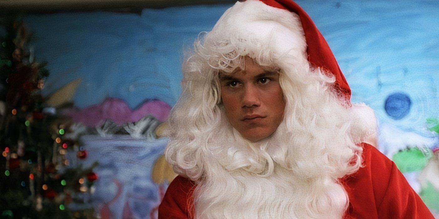Billy Chapman is dressed like a sinister Santa Claus in Silent Night, Deadly Night