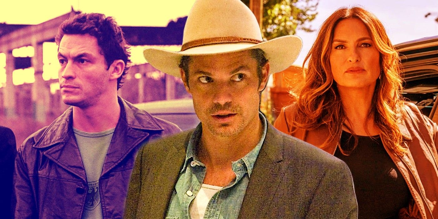 Blended image of The Wire, Justified, and Law & Order Special Victims Unit