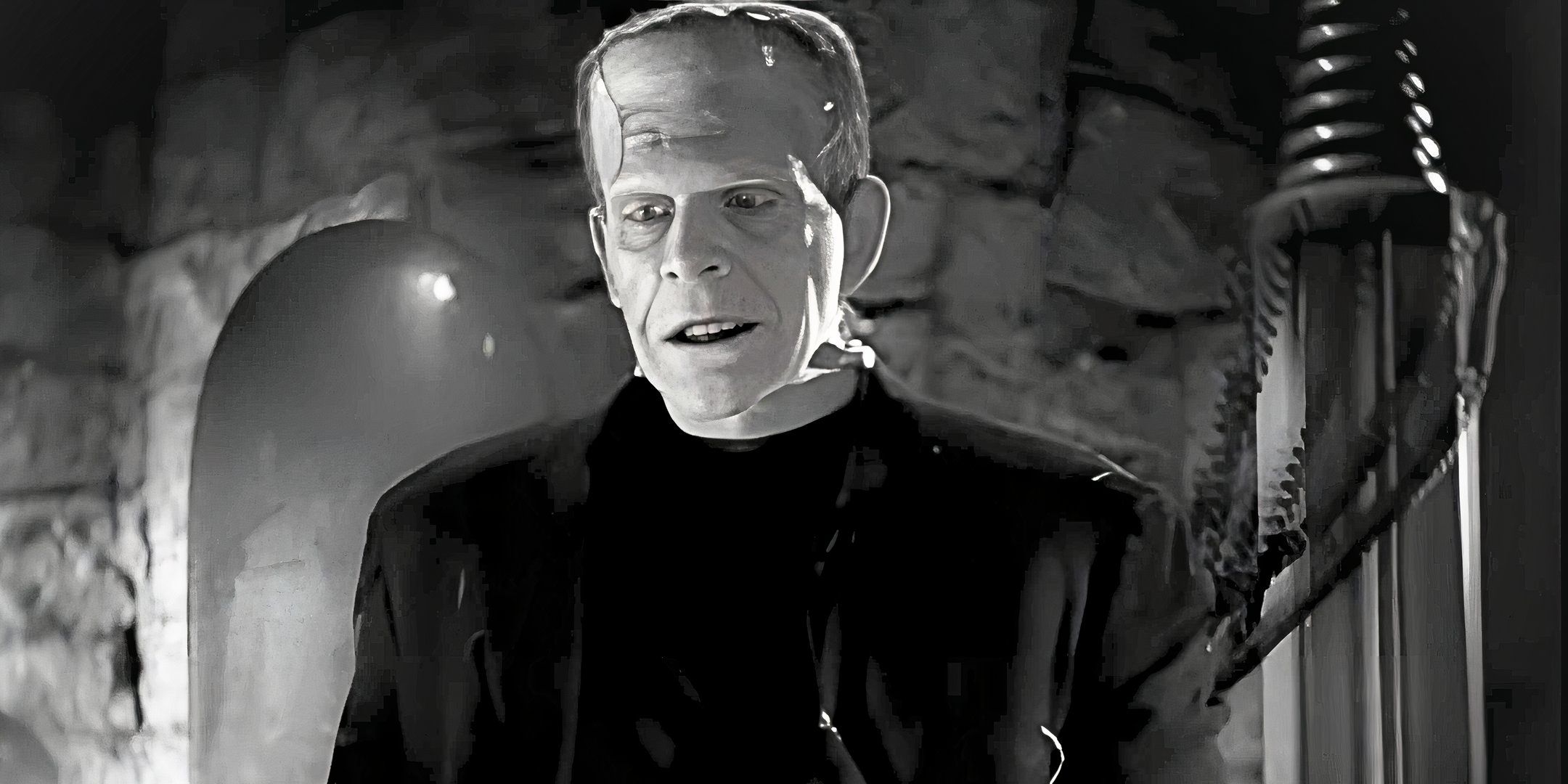 Boris Karloff as Frankenstein meets his Bride