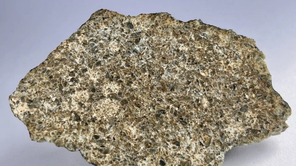 A fragment of Northwest Africa 15915, a meteorite found in 2023 that the study authors also believe could have originated from Mercury. - Jared Collins