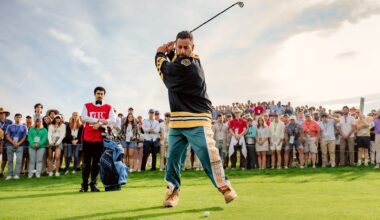 Happy Gilmore 2. (L to R) Benito Antonio Martínez Ocasio as Busboy and Adam Sandler as Happy Gilmore in Happy Gilmore 2.