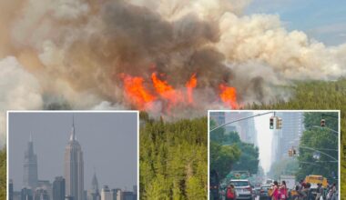 NYC air quality plummets due to Canadian wildfire smoke