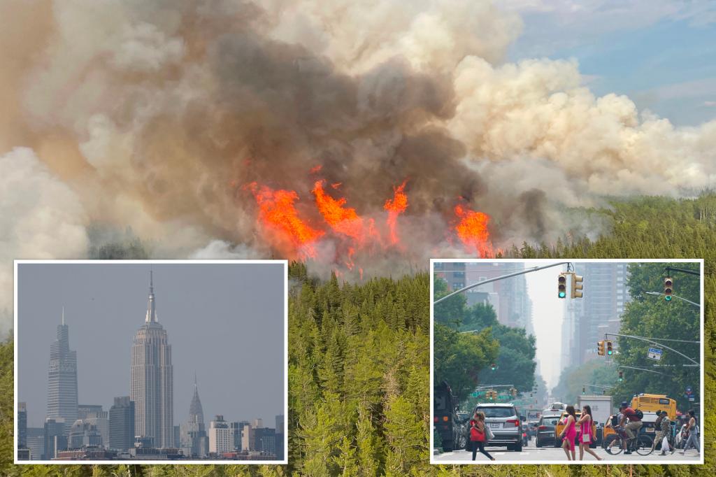 NYC air quality plummets due to Canadian wildfire smoke