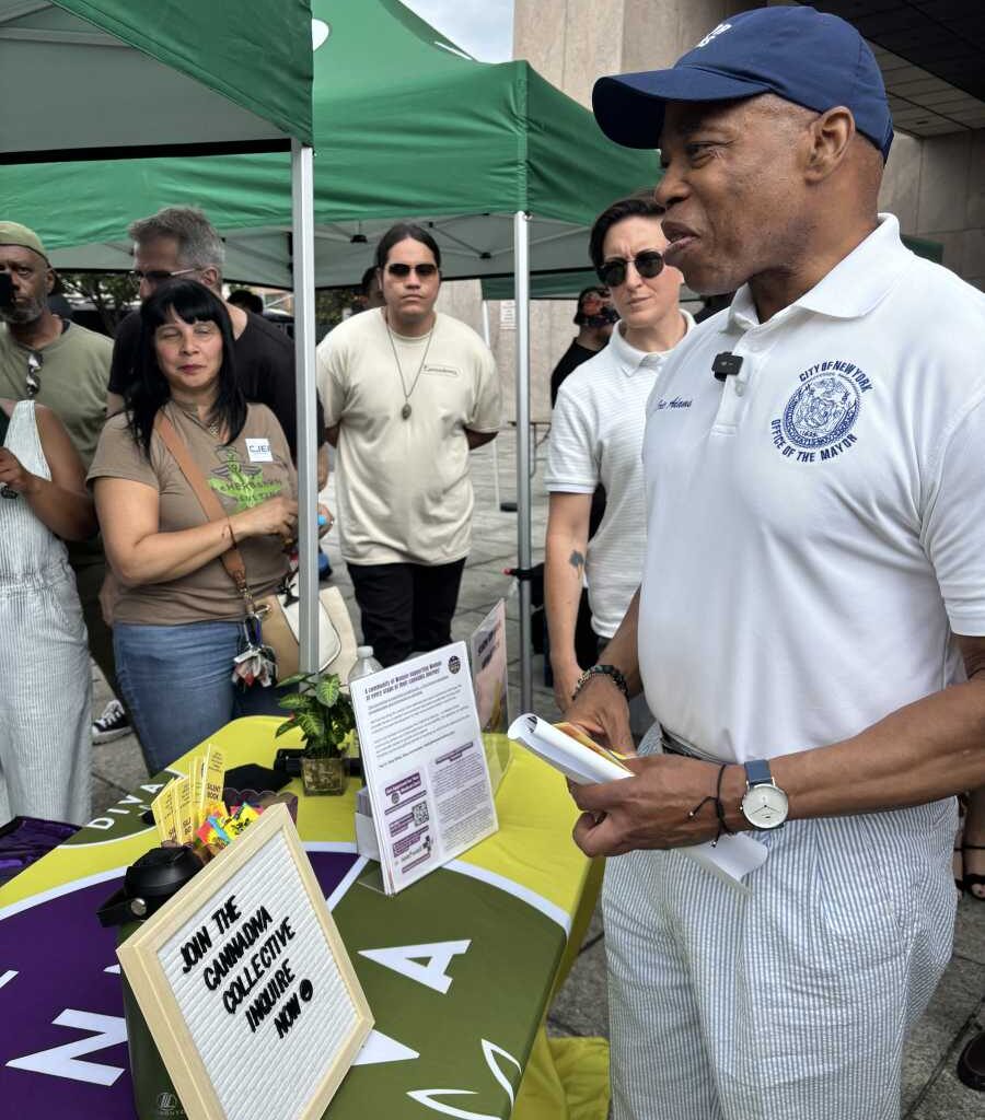 Budding idea: NYC ought to be the ‘cannabis capital’ of America, Mayor Adams says at Harlem fair