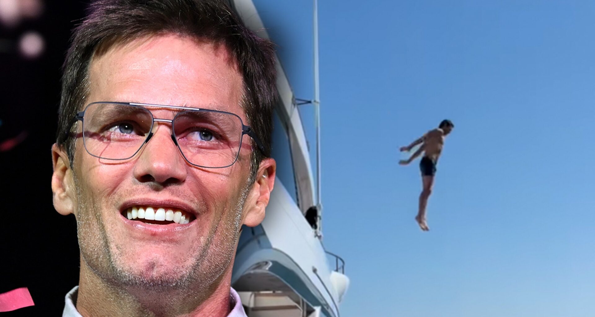 Tom Brady Jumps Off Yacht, Copies Daughter On Ibiza Vacation