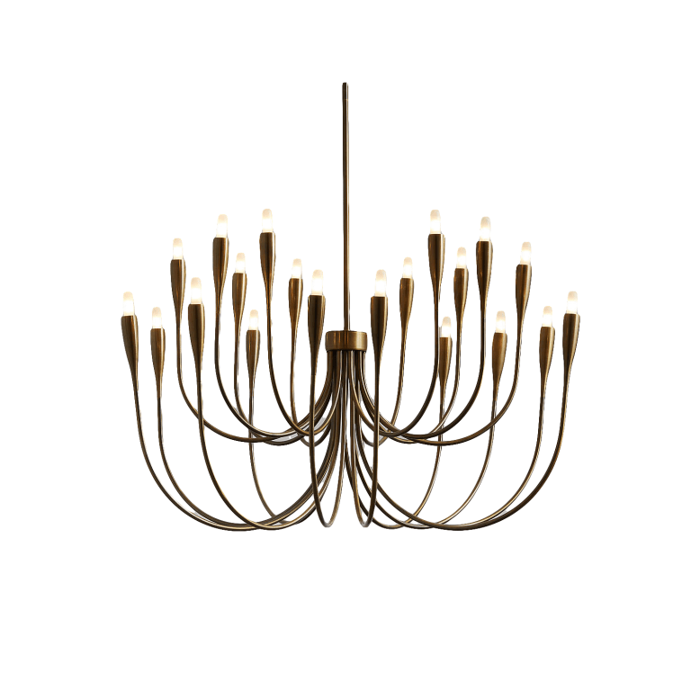  Iiona Large Brass Candelabra Chandelier Light