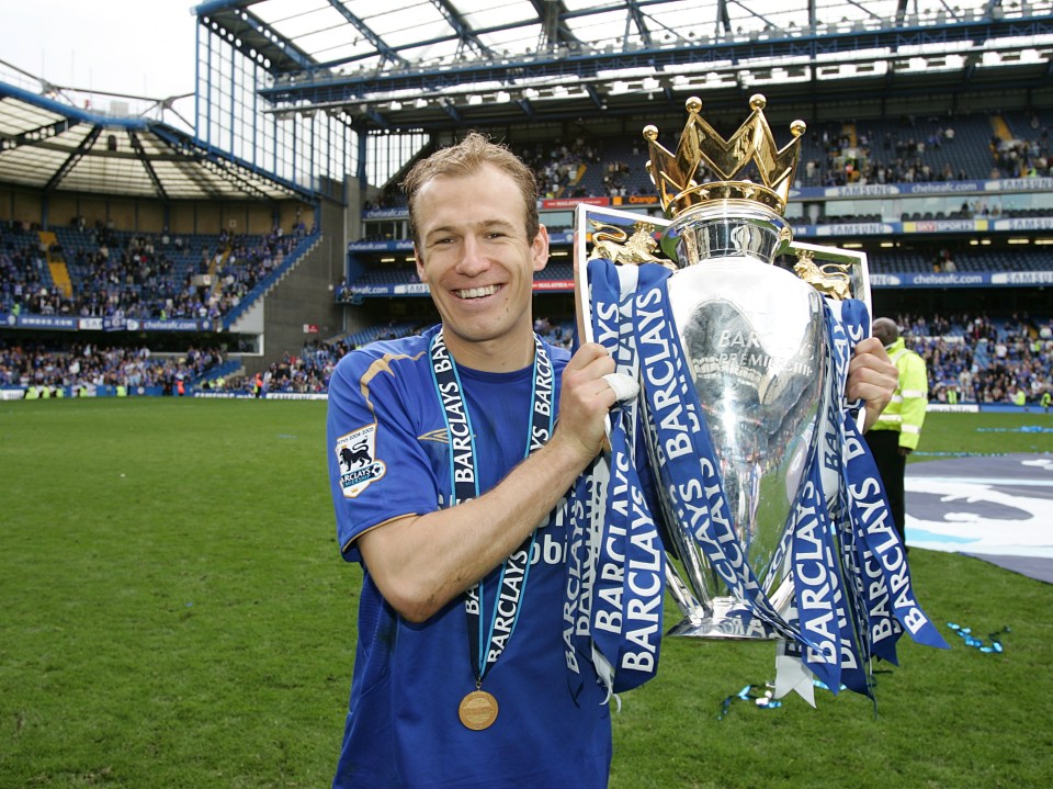 The Dutch winger won two Premier League titles during his time at Stamford Bridge