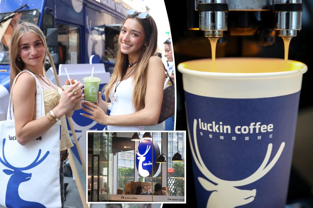 Luckin, China's largest coffee chain, launches in NYC